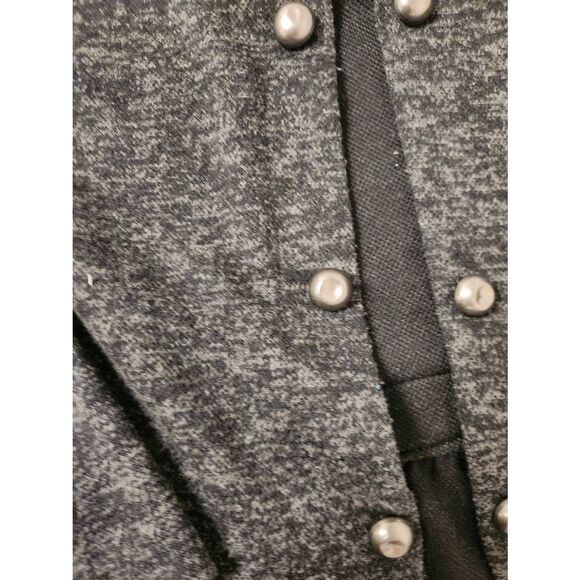 Maurices Womens 2X Gray Steampunk Goth Military Blazer Jacket Dark Romantic - Picture 4 of 9